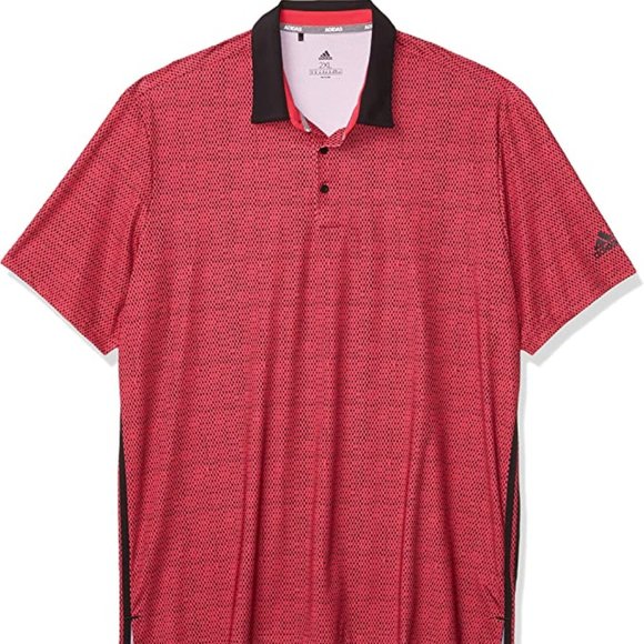 🆕adidas Men's Ultimate365 Delivery Polo T-shirt, Small-Power Pink/Black, NWT - Picture 1 of 3